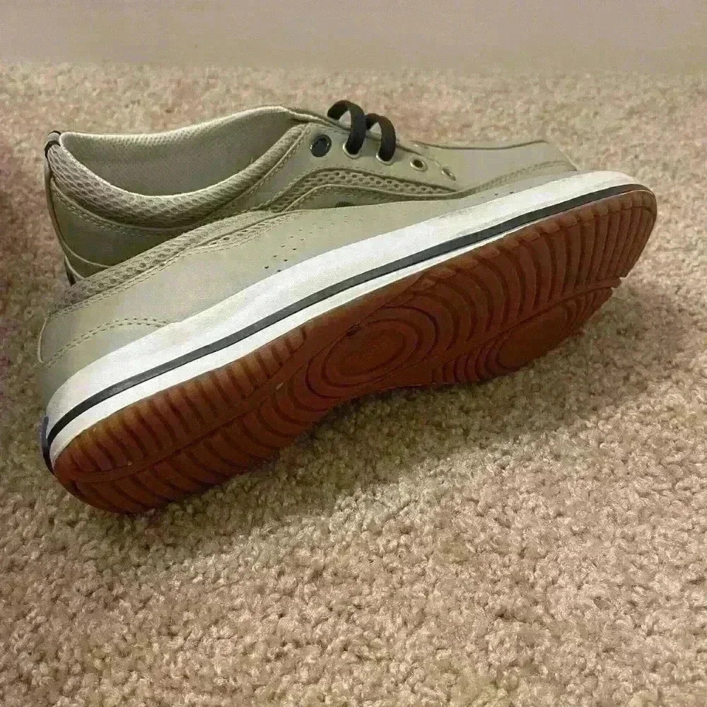 Keds womens tan khaki leather boat shoe sneakers size 7 - Picture 3 of 5